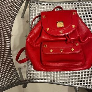 MCM leather backpack